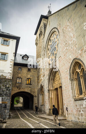 Camino de Santoago, Roncesvalles, Spanien, Europa. Stockfoto