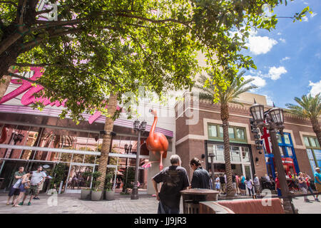 LAS VEGAS, Nevada - Mai 17, 2017: Außenansicht des Flamingo Hotel und Casino in Las Vegas, Nevada Stockfoto