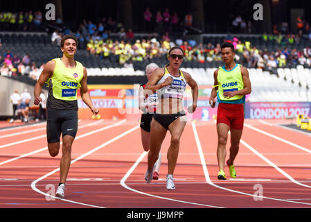 Katrin Mueller Rottgardt nahm an den Para Athletics Weltmeisterschaften 2017 im Londoner Olympiastadion Teil. T12 100 m Stockfoto