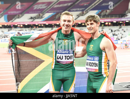 London, UK. 18. Juli 2017. LONDON-ENGLAND - 18. Juli 2017: während Welt Para Leichtathletik Meisterschaften London 2017 London Stadium am Dienstag. Foto: Taka G Wu Credit: Taka Wu/Alamy Live-Nachrichten Stockfoto