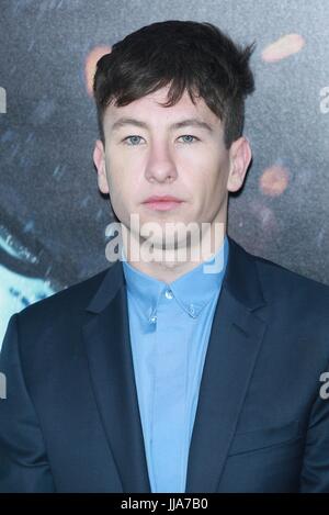 New York, NY, USA. 18. Juli 2017. Barry Keoghan bei der US-Premiere von Warner Bros Pictures "Dünkirchen" bei AMC Loews Lincoln Square 13 am 18. Juli 2017 in New York City. Bildnachweis: Diego Corredor/Medien Punch/Alamy Live-Nachrichten Stockfoto