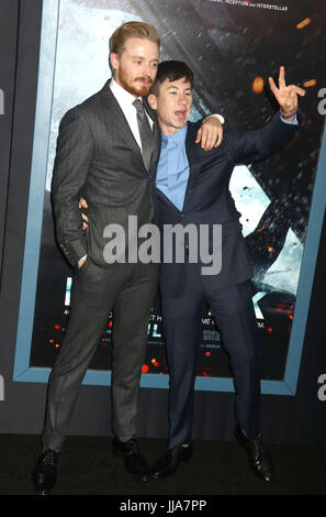 18. Juli 2017 - New York, New York, US - Schauspieler JACK LOWDEN und BARRY KEOGHAN besuchen die New Yorker Premiere von "Dünkirchen" an die AMC Lincoln Square Theater statt. (Bild Kredit: Nancy Kaszerman © über ZUMA Draht) Stockfoto