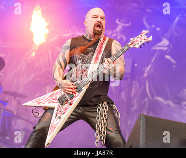 Bridgeview, Illinois, USA. 16. Juli 2017. KERRY KING von Slayer während Chicago Open-Air-Musikfestival im Toyota Park in Bridgeview, Illinois Credit: Daniel DeSlover/ZUMA Draht/Alamy Live-Nachrichten Stockfoto