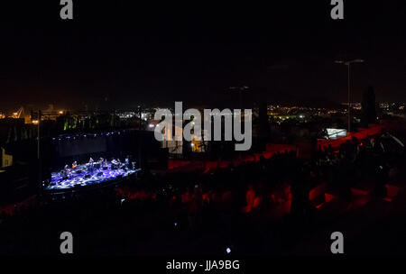 Cartagena, Spanien. 18. Juli 2017. Australische Sängerin, Scott Matthew, während seines Auftritts beim La Mar de Músicas Festival. © ABEL F. ROS/Alamy Live-Nachrichten Stockfoto