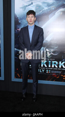 New York, USA. 18. Juli 2017. Barry Keoghan besuchen Warner Bros.Pictures präsentiert eine US-Premiere von Dünkirchen zu AMC Loews Lincoln Square 13 in New York 18. Juli 2017. Bildnachweis: MediaPunch Inc/Alamy Live-Nachrichten Stockfoto