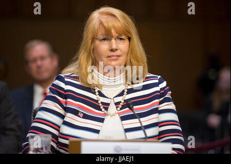 Washington, USA. 19. Juli 2017. Isabel Marie Keenan Patelunas bezeugt über ihre Ernennung zum Assistant Secretary for Intelligence and Analysis, Finanzministerium, bevor die United States Senate Select Committee on Intelligence auf dem Capitol Hill in Washington, DC auf Mittwoch, 19. Juli 2017 werden. Bildnachweis: MediaPunch Inc/Alamy Live-Nachrichten Stockfoto