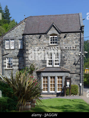 Das Royal Oak Hotel in Betws-y-Coed Stockfoto