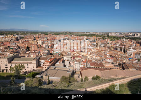 Luftaufnahme von Lerida Stadtbild, Katalonien, Spanien. Stockfoto