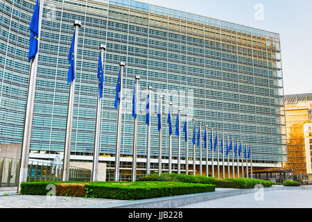 Berlaymont-Gebäude in Morgen Stockfoto