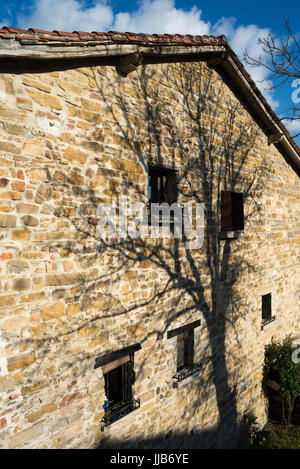 Camino de Santiago Zubiri, Spanien, Europa. Stockfoto