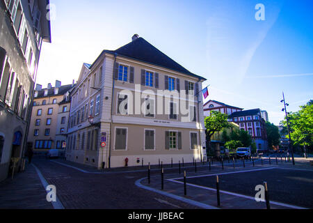 Museum der schönen Künste Fassade aus Mulhouse Elsass Frankreich Stockfoto