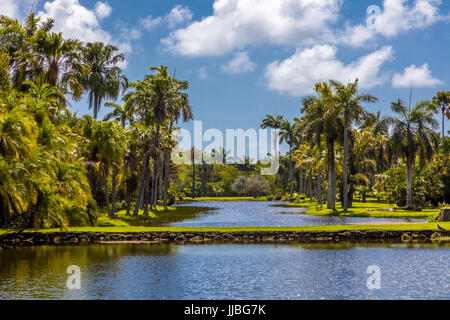 Fairchild Tropical Botanic Garden eine 83 Hektar großen tropischen botanischen Garten in Coral Gables, Florida Stockfoto