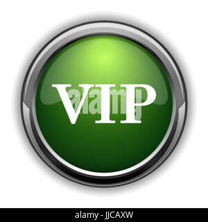 VIP-Symbol. Schaltfläche "VIP Website" auf weißem Hintergrund Stockfoto