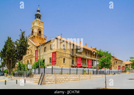 JERUSALEM, ISRAEL - 12. Juli 2017: Das historische Waisenhaus Schneller Gebäude, in Jerusalem, Israel Stockfoto