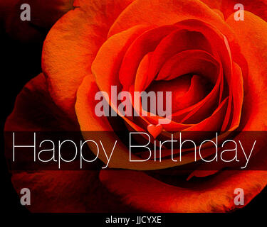 DIGITALE Kunst: Happy Birthday Card Design Stockfoto