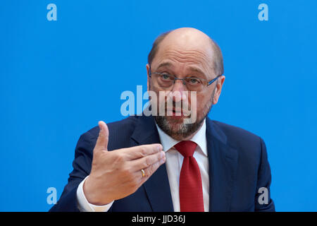 Berlin, Deutschland, Martin Schulz, SPD, Präsident des Europäischen Parlaments Stockfoto