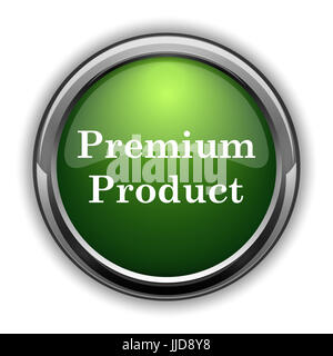 Symbol "Premium-Produkt". Premium-Produkt Website Button auf weißem Hintergrund Stockfoto