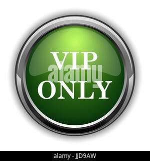 Nur VIP-Symbol. VIP nur Website-Schaltfläche auf weißem Hintergrund Stockfoto