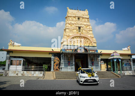 George Town, Malaysia - 11. März 2016. Ansicht der Hindu-Tempel in George Town, Malaysia. George Town, zusammen mit Malacca, wurde als UNESCO Welt eingeschrieben. Stockfoto