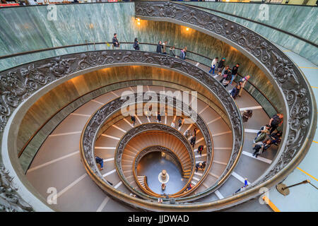 Spiralförmige Treppe, Vatikanische Museen, Rom Stockfoto