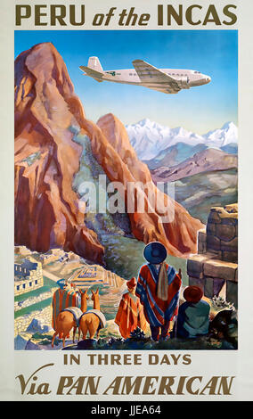 PAN AMERICAN WORLD AIRWAYS POSTER CA. 1932 Stockfoto