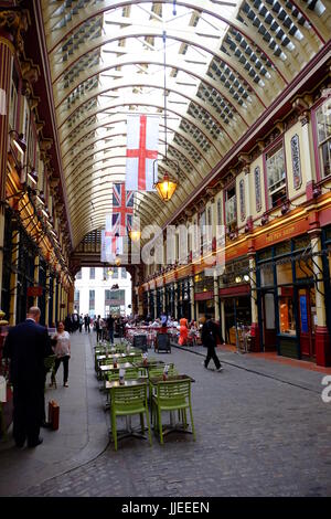 Leadenhall Market im Herzen des Finanzviertels von der CIty of London Stockfoto