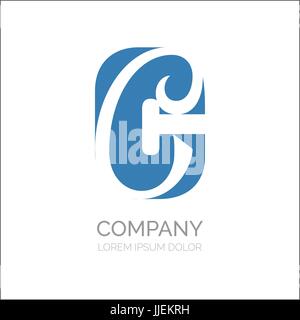 Kreative C Brief Vektor-Logo-Design. Vektor-Zeichen. Zeichensymbole Schriftzug. Logo-Icon-Design für website Stock Vektor
