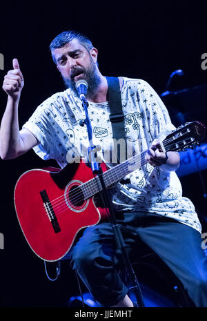 Cartagina, Spanien. 18. Juli 2017. Australische Sängerin, Scott Matthew während seines Auftritts beim La Mar de Músicas Festival. Bildnachweis: Abel F. Ros/Pacific Press/Alamy Live-Nachrichten Stockfoto