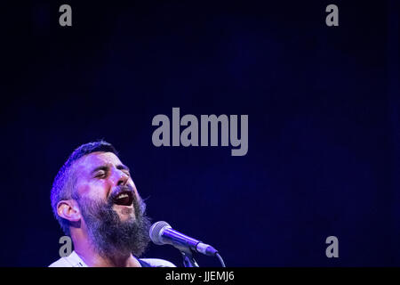 Cartagina, Spanien. 18. Juli 2017. Australische Sängerin, Scott Matthew während seines Auftritts beim La Mar de Músicas Festival. Bildnachweis: Abel F. Ros/Pacific Press/Alamy Live-Nachrichten Stockfoto