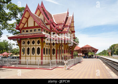 Der Royal Pavilion, Bahnhof Hua Hin, Prachuap Khiri Khan, thailand Stockfoto