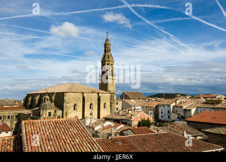 Straßen der alten spanischen Ortschaft in Aragon Stockfoto