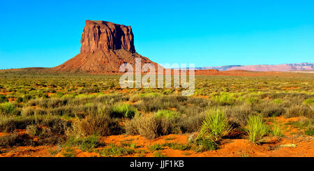 Mitchell Butte, Monument Valley, Arizona, Amerika, USA Stockfoto