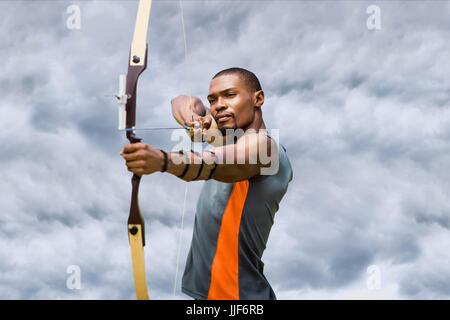 Digitalen Verbund der Bogenschütze Stockfoto