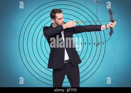Digitalen Verbund der Bogenschütze Stockfoto