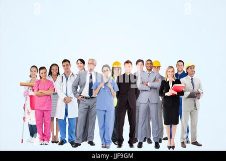 Digitalen Verbund der Unternehmensgruppe Stockfoto