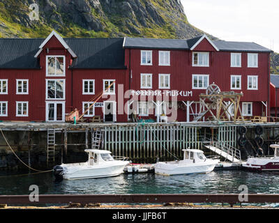 Torrfisk Museum Dorf Å i Lofoten ein kleines Fischerdorf im Lofoten A Archipels im Norwayegian Meer Norwegen Stockfoto