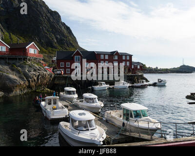 Torrfisk Museum Dorf Å i Lofoten ein kleines Fischerdorf im Lofoten A Archipels im Nordmeer Norwegen Stockfoto