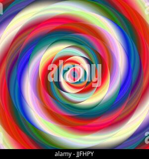 Bunte Ellipse Fraktale Spirale Design-Hintergrund Stock Vektor