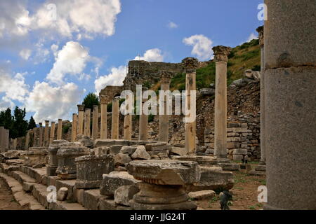 Antike Stadt Ephesus Stockfoto