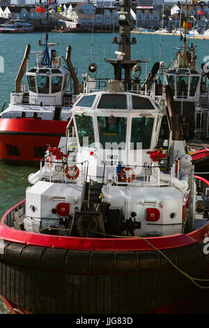 Southampton-Schlepper auf Standby-Southampton docks England UK Stockfoto