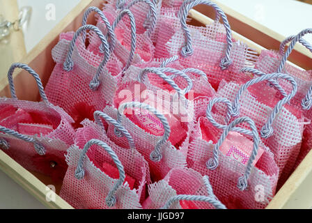 Detail der Erinnerungen in Kinderfest, Baby-Dusche-Mädchen. Stockfoto