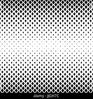 Monochrome Rhombus-Form-Muster-Design-Hintergrund Stock Vektor