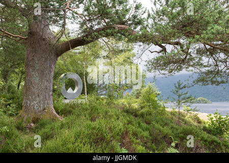 Loch Lomond Nationalpark Memorial Sculpture, des schottischen Künstlers Doug Cocker, Rowardennan, Schottland Stockfoto