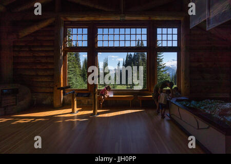 Sunrise Besucherzentrum, Mt. Rainier Nationalpark, WA Stockfoto