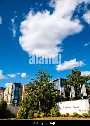 Kennet Insel Wohnsiedlung, Kennet Insel, Reading, Berkshire, England Stockfoto