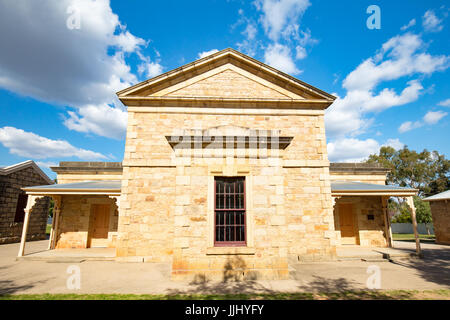 Das Beechworth historische und kulturelle Precinc an einem warmen Herbsttag in Victoria, Australien Stockfoto