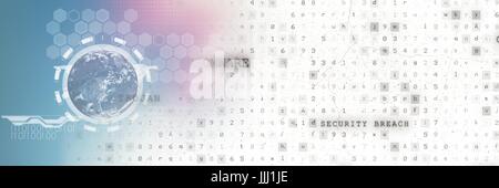 Globus-Schnittstelle mit weißen smart Tech Übergang Stockfoto