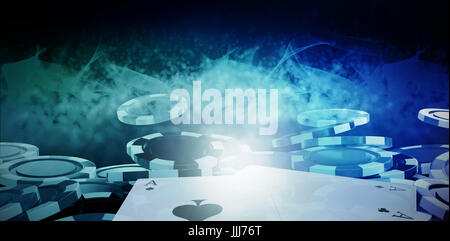 Zusammengesetztes 3D-Bild von Vektor-Bild-Spielkarten Stockfoto