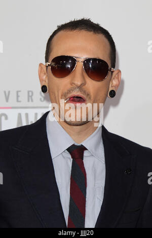 Los Angeles, Ca, USA. 18. November 2017. Chester Bennington an den 40. American Music Awards statt im Nokia Theatre L.A. Live am 18. November 2012 in Los Angeles, Kalifornien. Bildnachweis: Mpi20/Medien Punch Inc./Alamy Live News Stockfoto