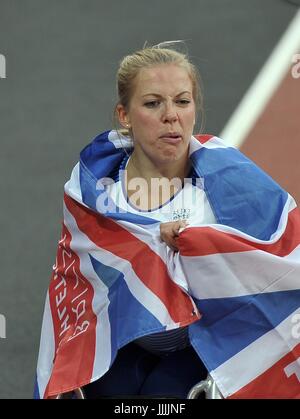 Stratford, UK. 20. Juli 2017. Hannah Cockroft (GBR), Womens 400m T34 Finale. Para Leichtathletik-Weltmeisterschaften. London-Olympia-Stadion. Queen Elizabeth Olympic Park. Stratford. London. VEREINIGTES KÖNIGREICH. 20.07.2017. Bildnachweis: Sport In Bilder/Alamy Live-Nachrichten Stockfoto